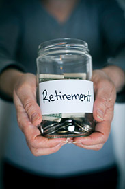 Retirement savings jar